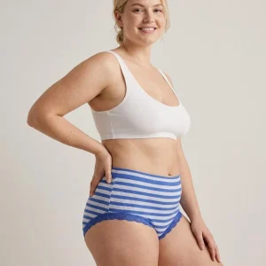 TsISA - Stribet Rib Midi Panties